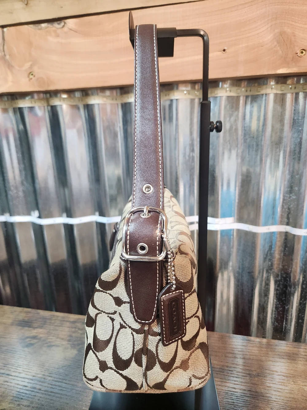 Coach Signatire C Monogram Demi Shoulder Bag